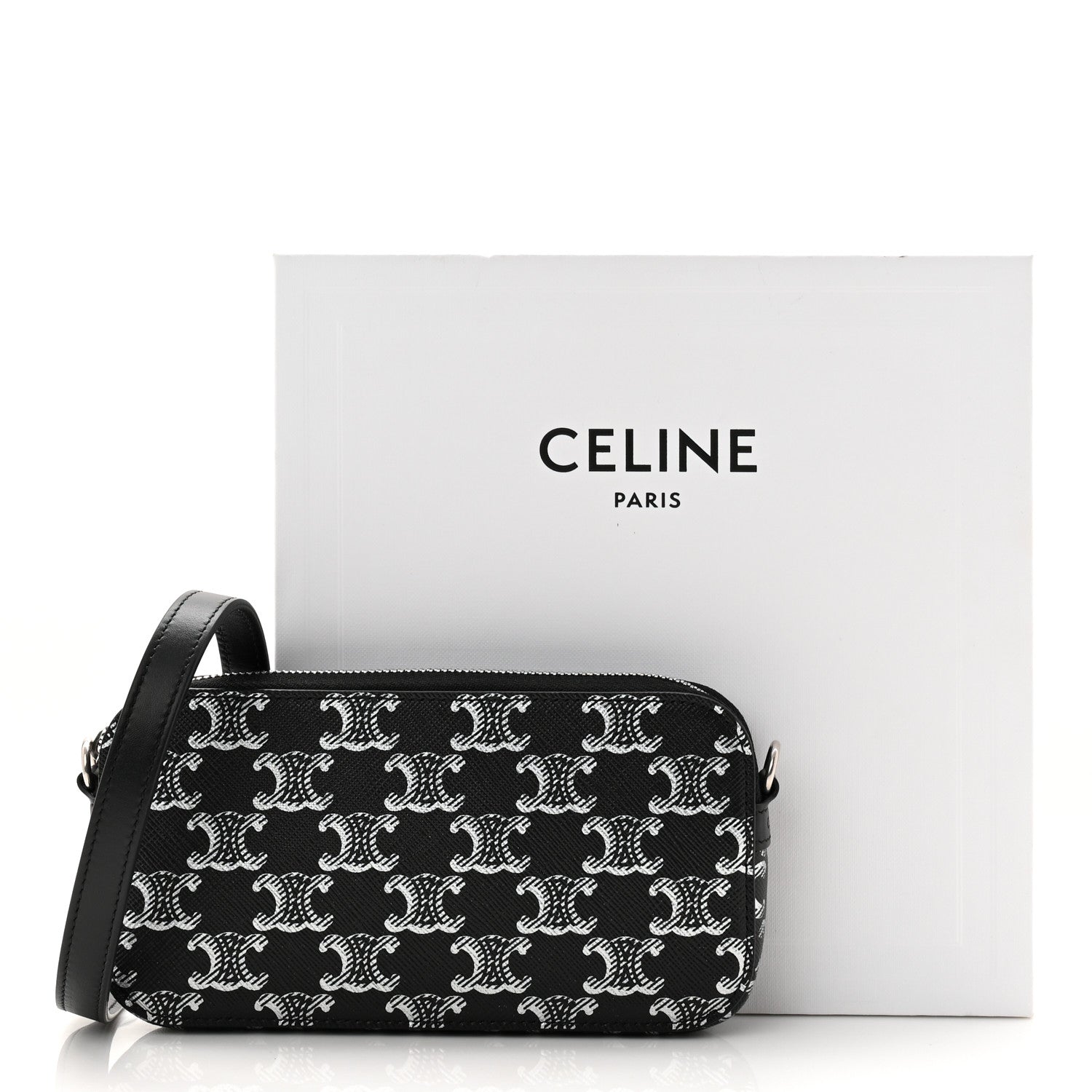 セリーヌ Celine Canvas Calfskin Horizontal Cabas Natural Tan 1764363