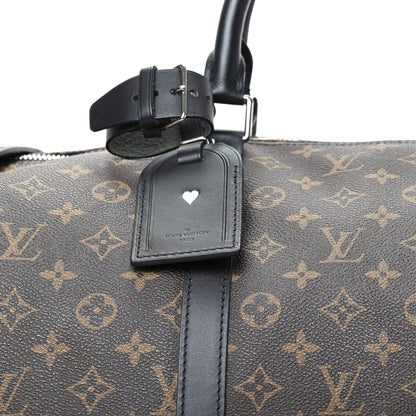 Louis Vuitton Monogram Macassar Keepall Bandouliere 55 9 of 9