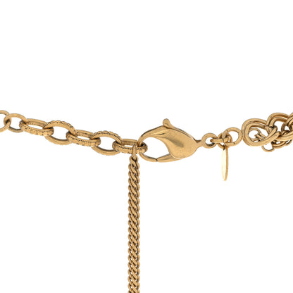 Chanel CC Long Necklace Black Gold 5 of 6