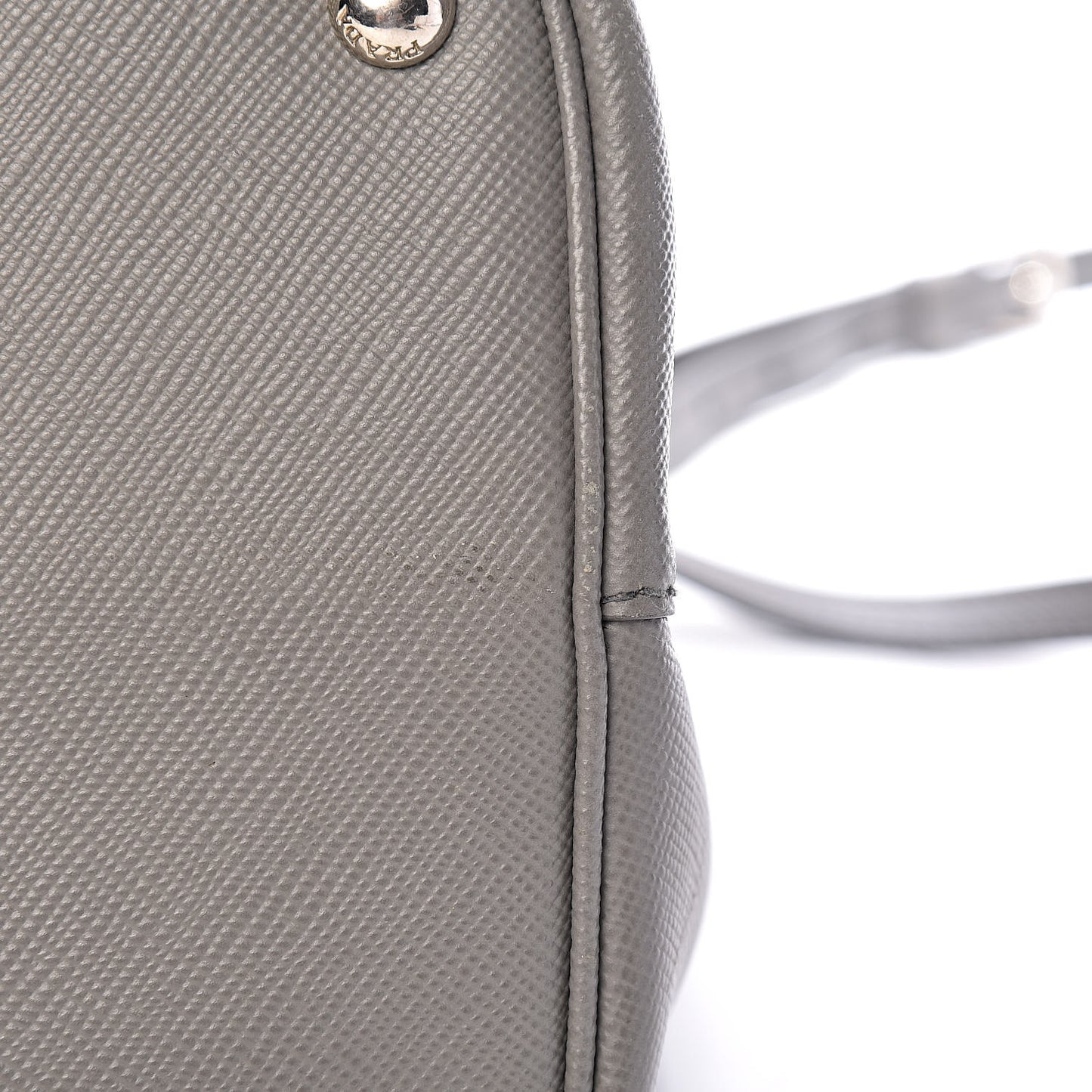 Saffiano Cuir Medium Double Handle Tote Marmo Salvia