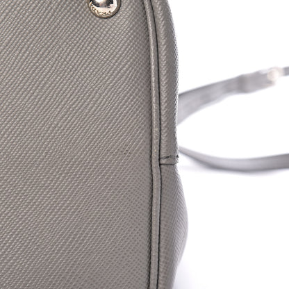 Prada Saffiano Cuir Medium Double Handle Tote Marmo Salvia 18 of 20