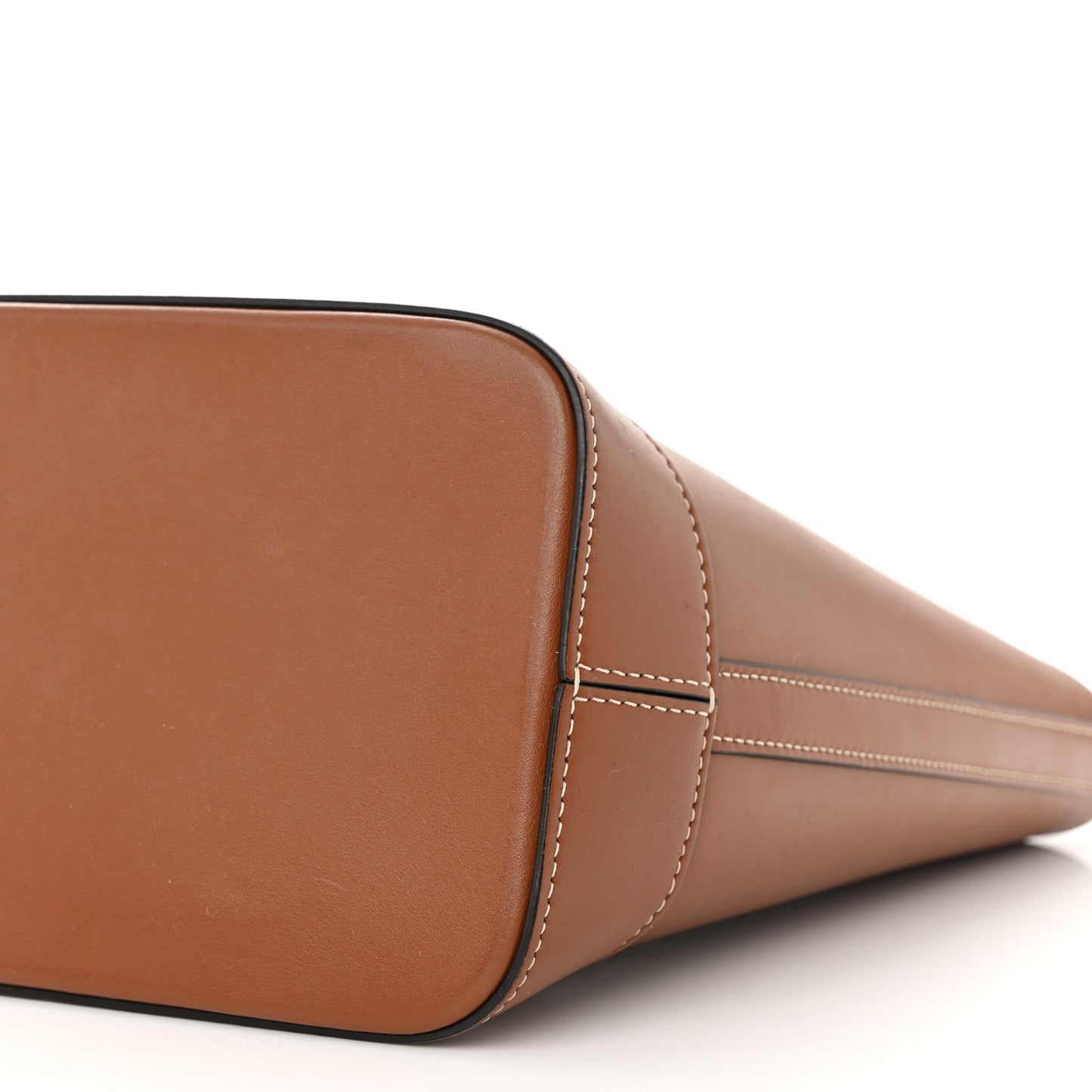 Smooth Calfskin Small Cuir Triomphe Bucket Bag Tan