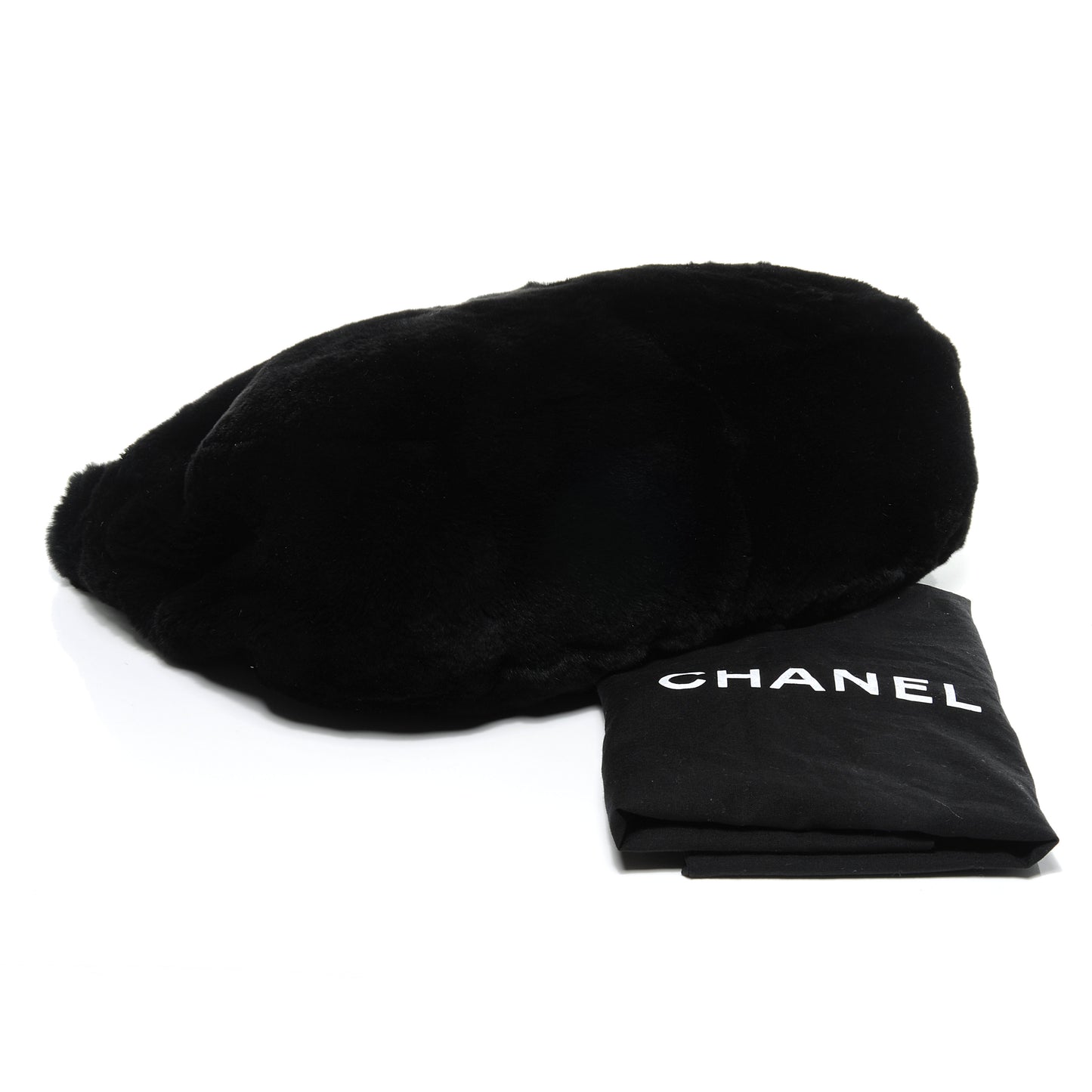 Rabbit Fur Hobo Black
