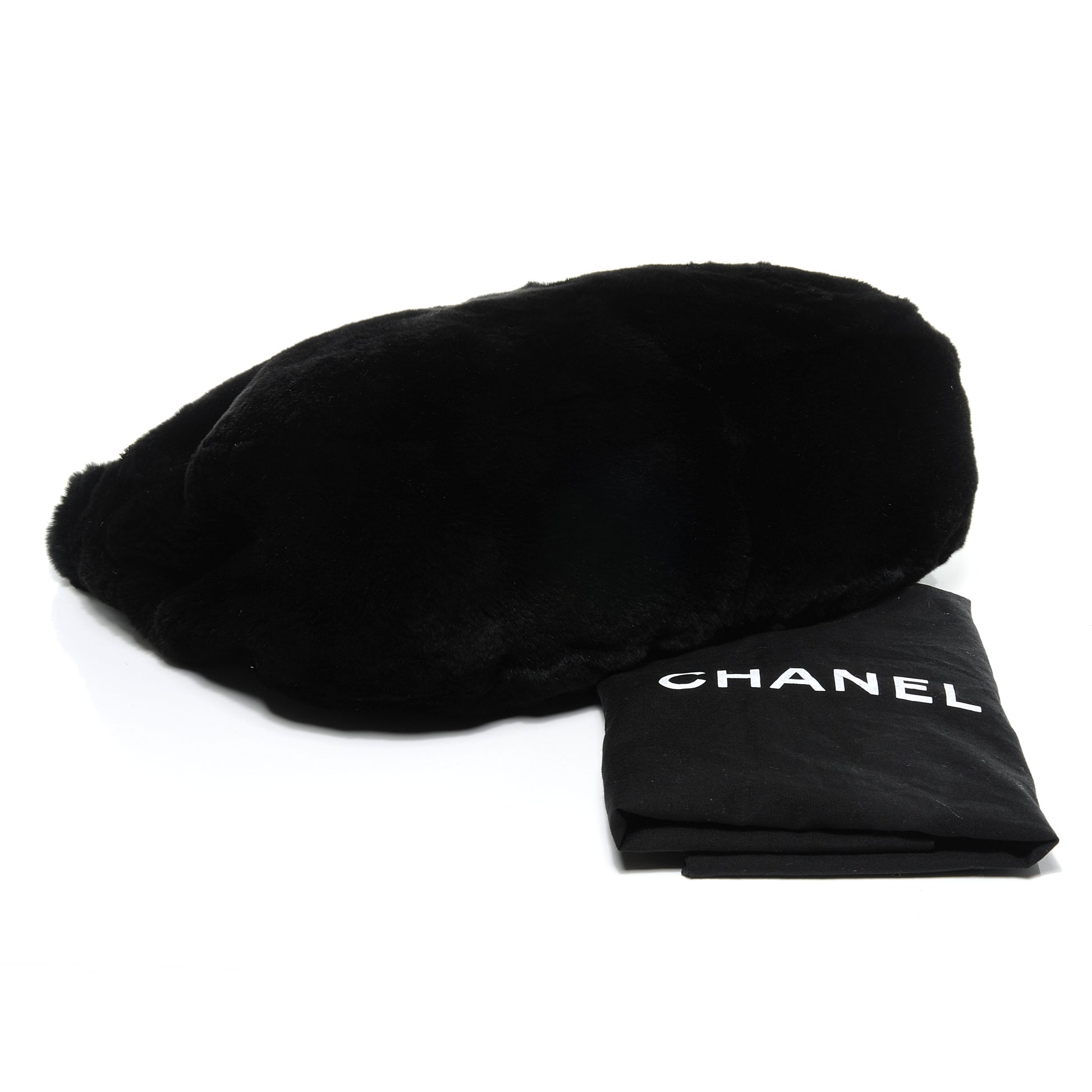 Chanel Rabbit Fur Hobo Black 4 of 7