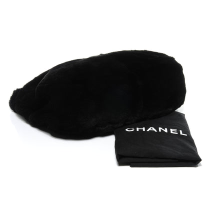 Chanel Rabbit Fur Hobo Black 4 of 7