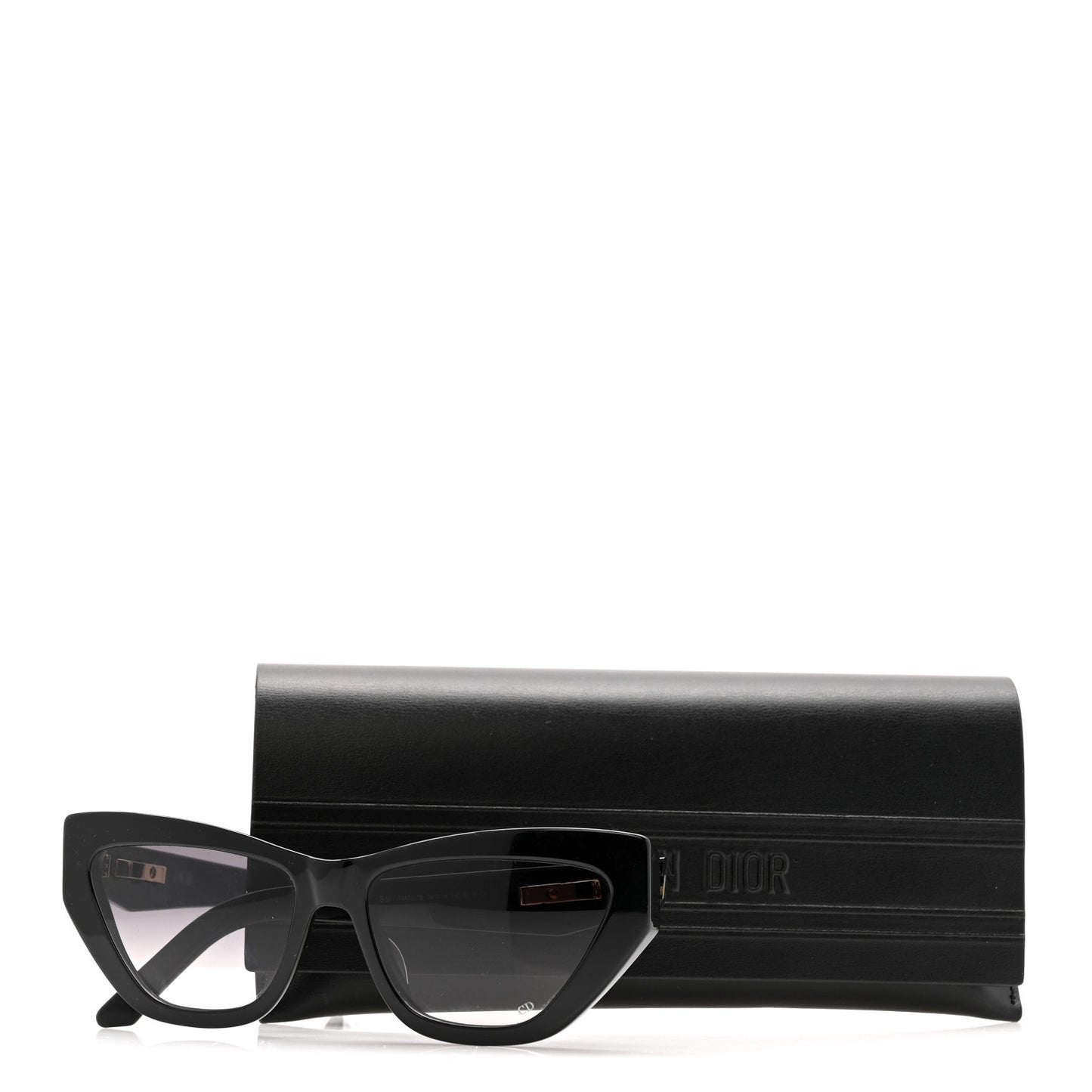 Acetate CDior B6I Cat Eye Sunglasses Black