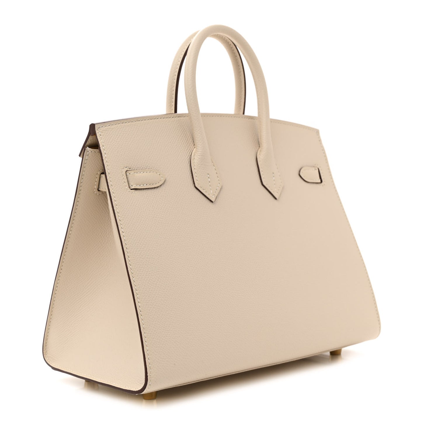 Epsom Horseshoe Birkin Sellier 25 Nata Jaune Ambre