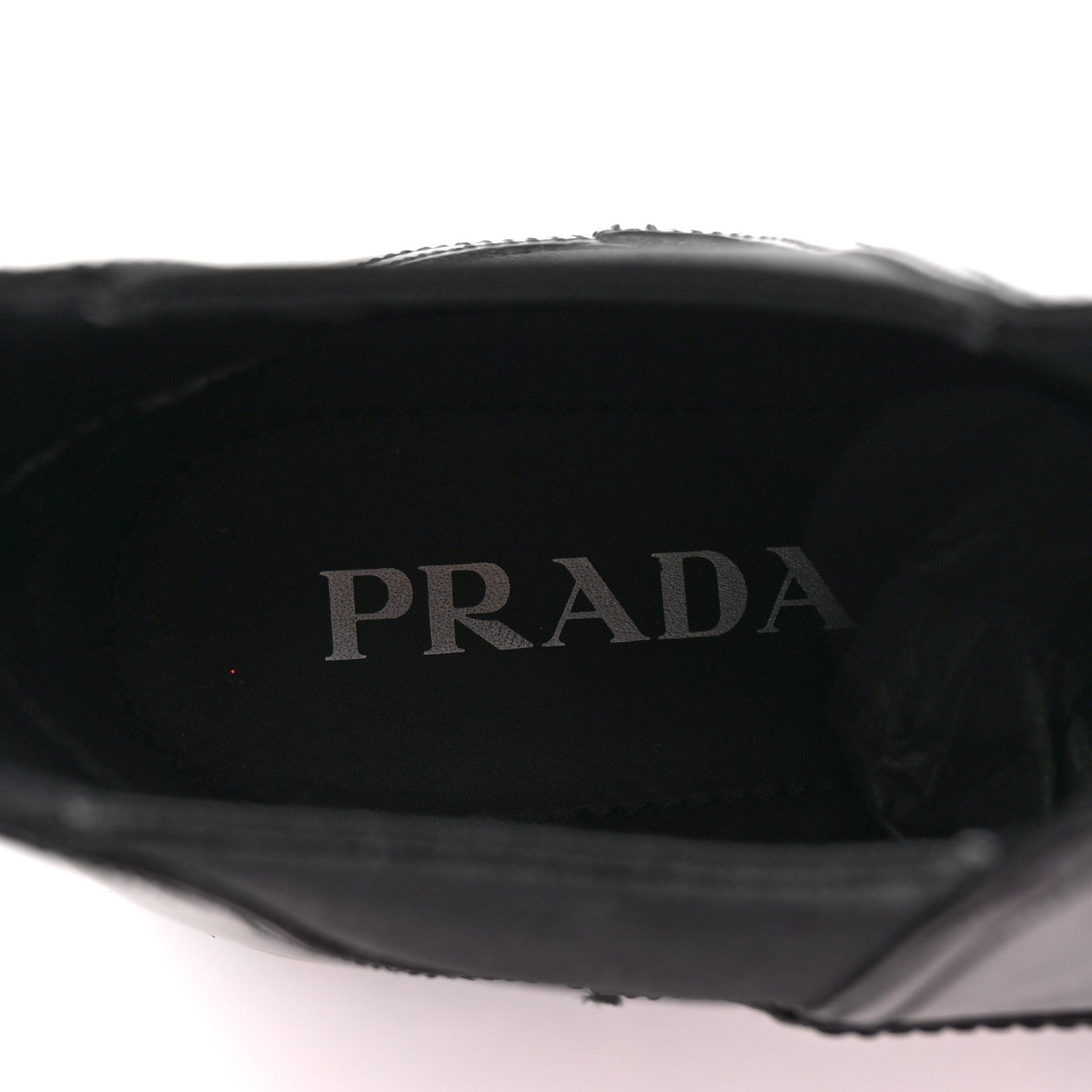 Prada Spazzolato Rois Monolith Chelsea 55mm Ankle Boots 39.5 Black 9 of 11