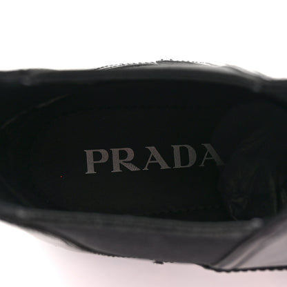 Prada Spazzolato Rois Monolith Chelsea 55mm Ankle Boots 39.5 Black 9 of 11