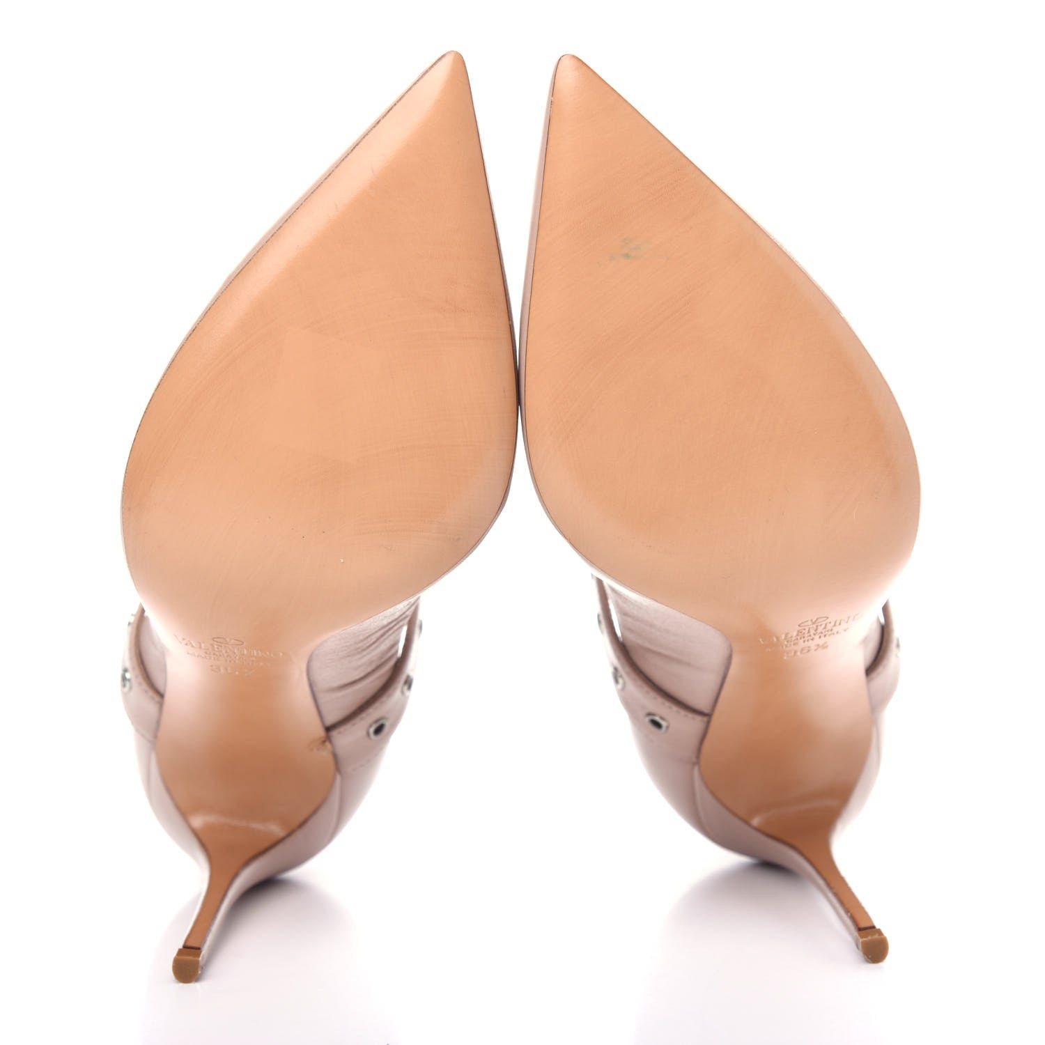 Valentino Garavani Nappa Love Latch Cross Strap 100mm Pumps 36.5 Poudre 6 of 10