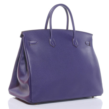Hermes Epsom Birkin 40 Iris 3 of 9