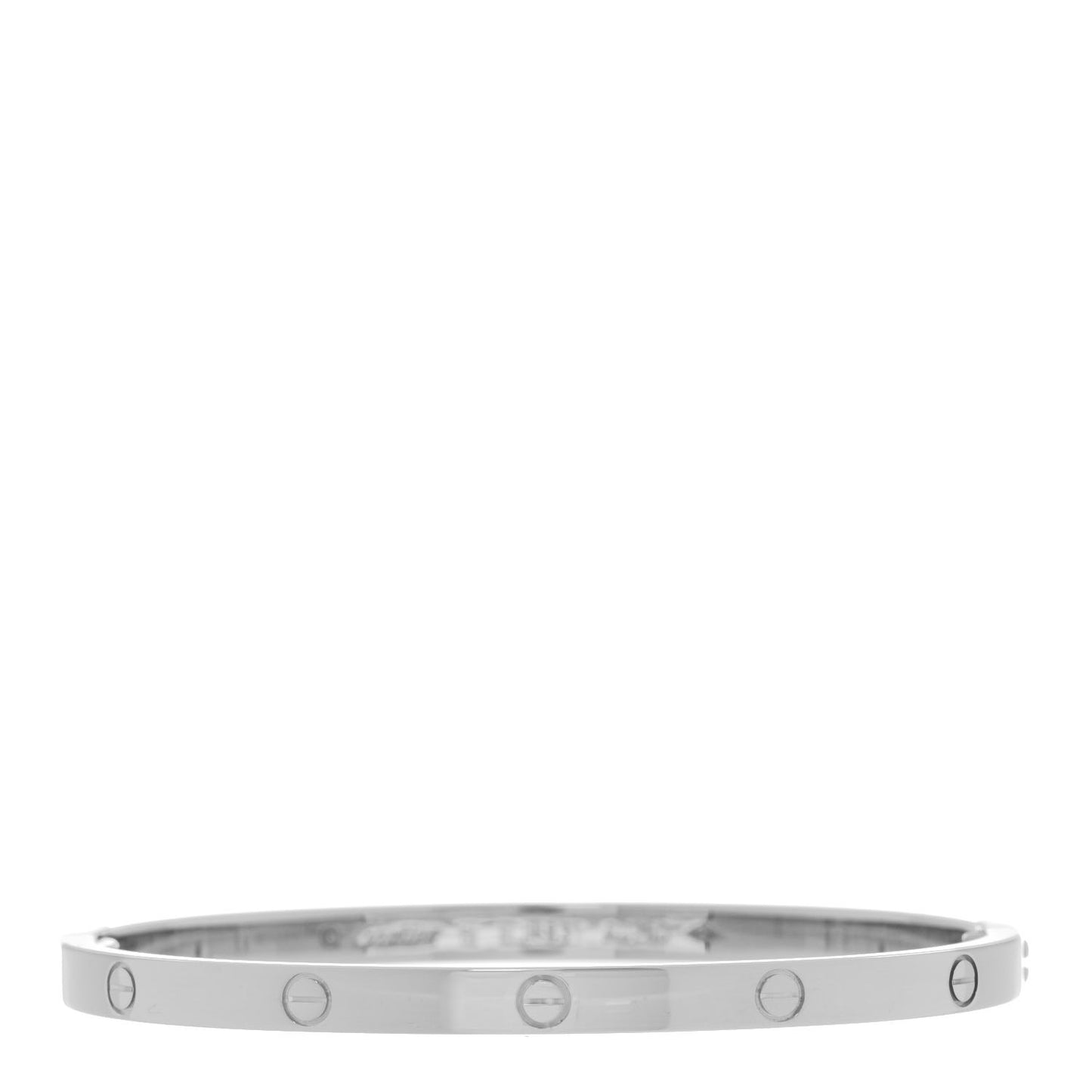 18K White Gold Small LOVE Bracelet 15