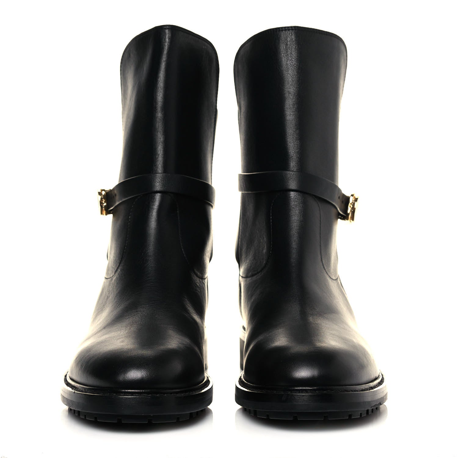 Christian Dior Calfskin Empreinte Ankle Boots 41 Black 2 of 7