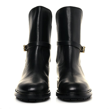 Christian Dior Calfskin Empreinte Ankle Boots 41 Black 2 of 7