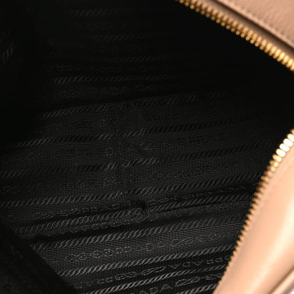 Prada Glace Calfskin Embossed Logo Crossbody Cammeo 5 of 9