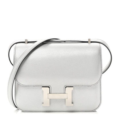 Hermes Metallic Chevre Chamkilight Constance 18 Argent 1 of 12