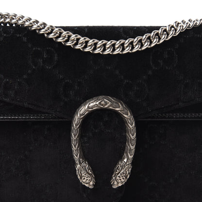 Gucci Velvet GG Monogram Small Dionysus Shoulder Bag Black 11 of 11