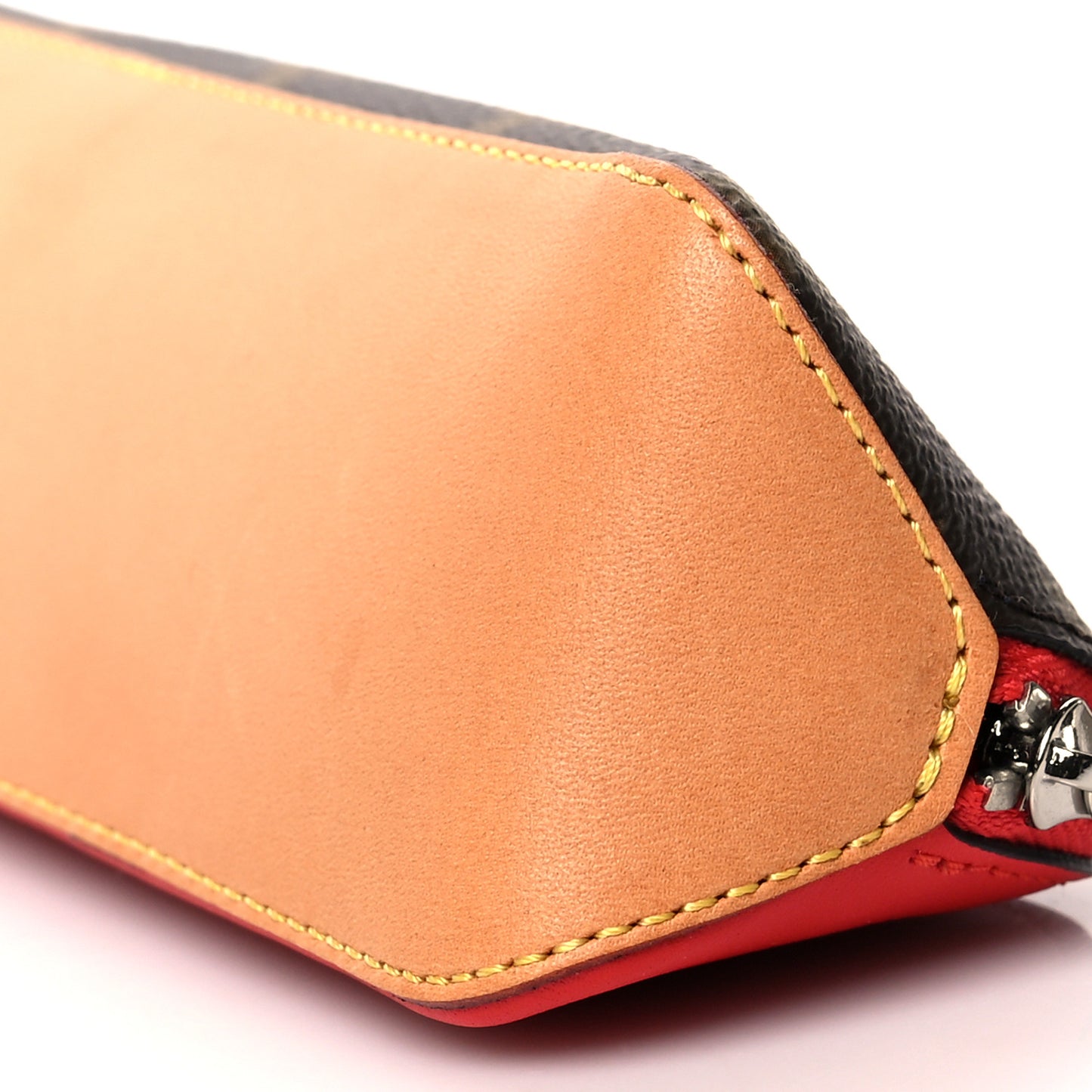 Monogram Elizabeth Pencil Pouch Red