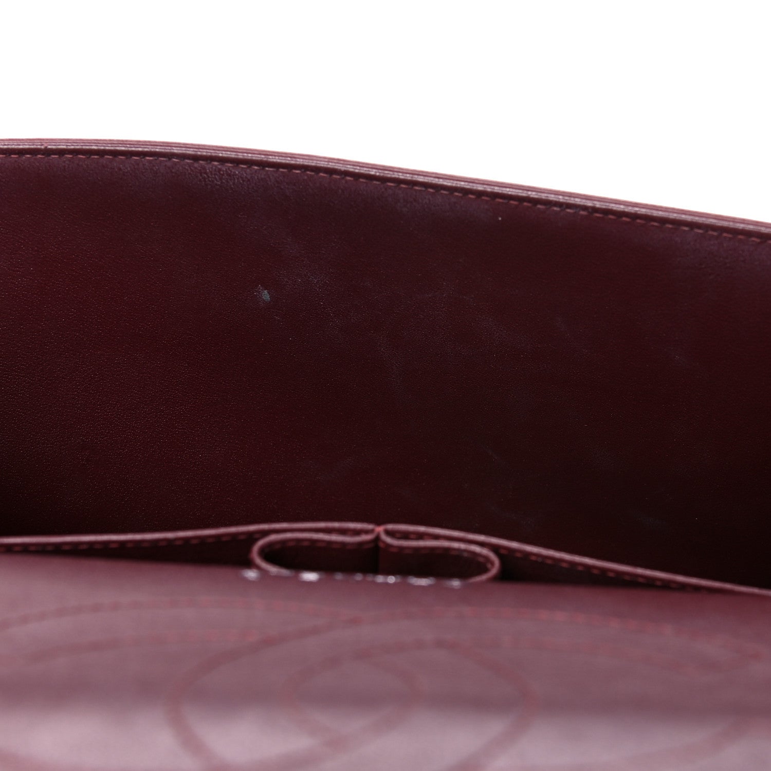 Chanel Lambskin Quilted Jumbo Double Flap Burgundy 9 of 19