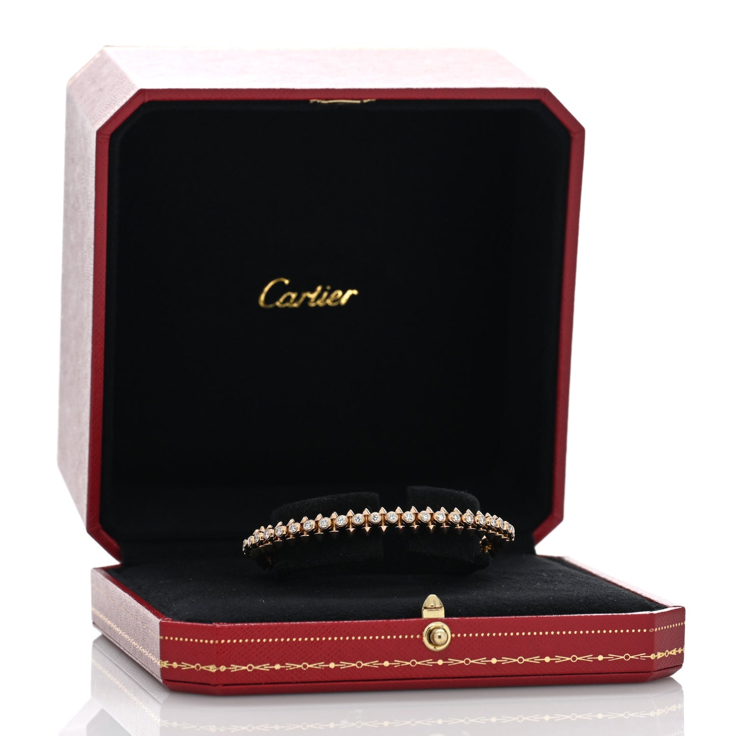 18K Pink Gold Diamond Clash De Cartier Bracelet 15