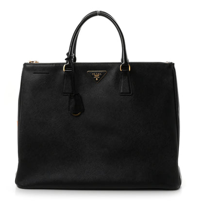 Prada Saffiano Lux Extra Large Galleria Double Zip Tote Black 1 of 11