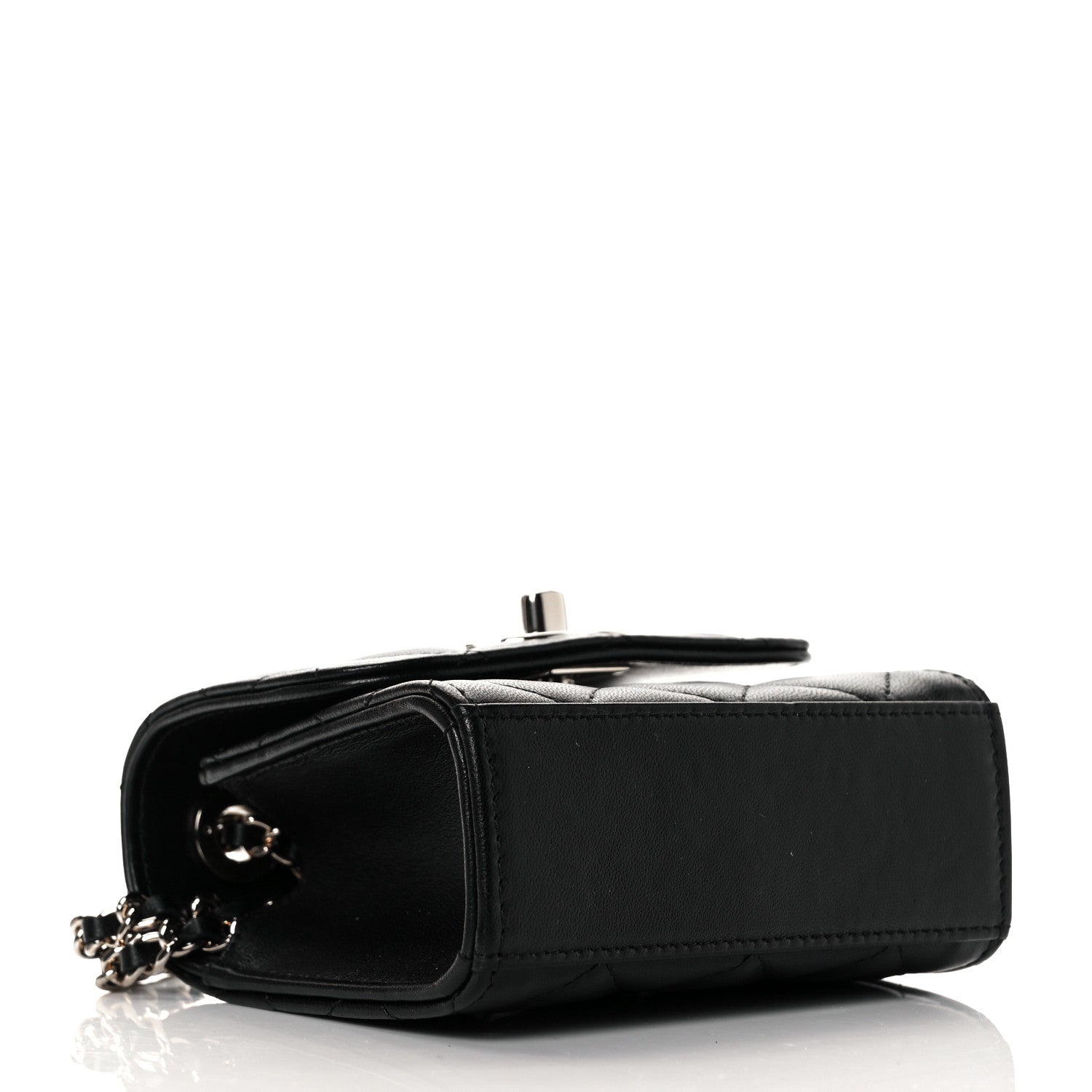 Chanel Lambskin Quilted Mini Trendy CC Chain Wallet Black 8 of 28
