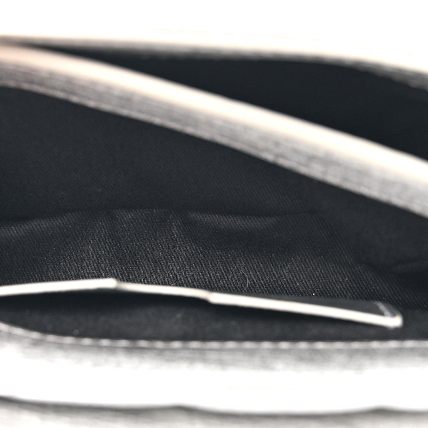 Off-White Metallic Calfskin Diagonal Quilted Jackhammer 17 Shoulder Bag Silver 6 of 13