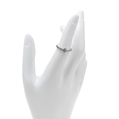 David Yurman Sterling Silver Diamond Quatrefoil Ring 52 6 2 of 5