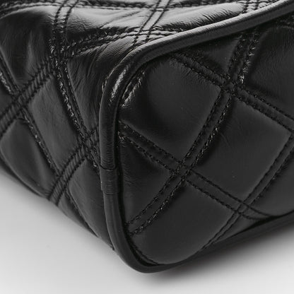 Marc Jacobs Natural Grain Calfskin Quilted The Softshot 21 Bag Black 9 of 9
