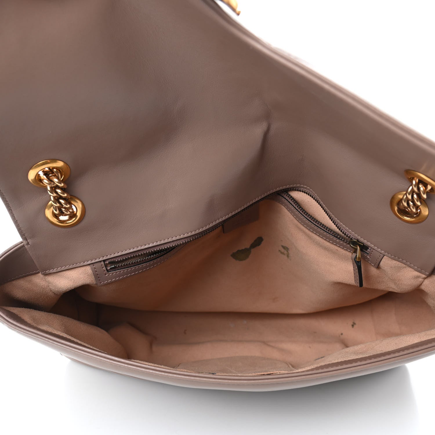 Gucci Calfskin Matelasse Large GG Marmont Shoulder Bag Porcelain Rose 4 of 8