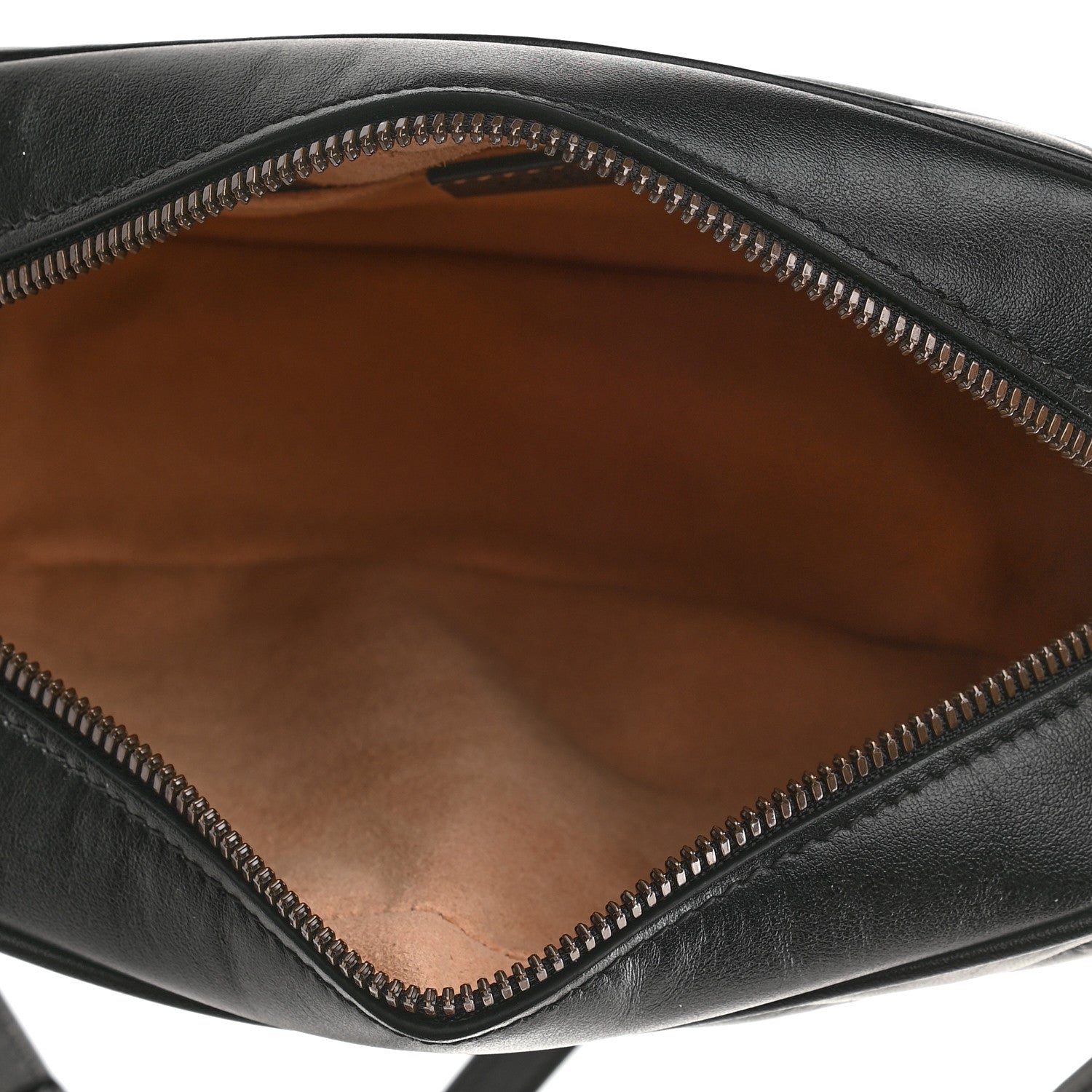 Gucci Calfskin Matelasse Small GG Marmont Chain Shoulder Bag Black 5 of 9