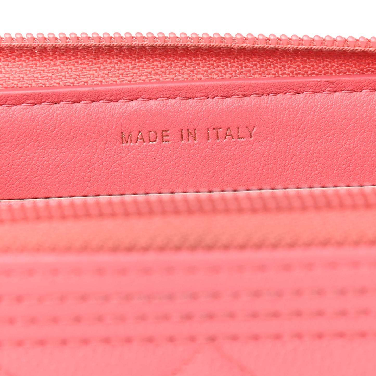 Caviar Quilted Small Boy Zip Around Wallet Pink