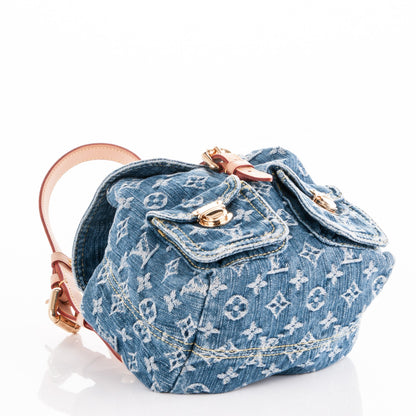 Louis Vuitton Denim Sac a Dos Backpack PM Blue 4 of 7