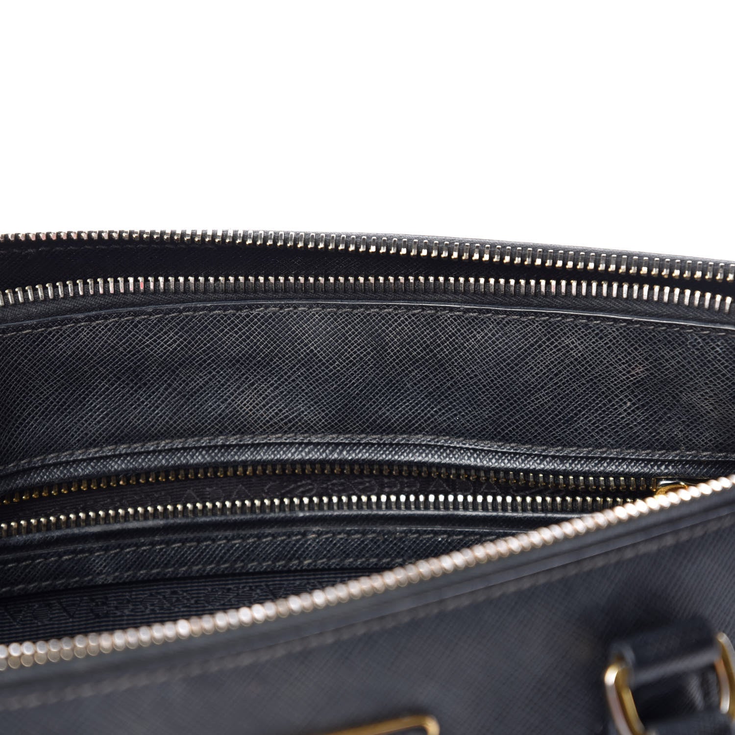 Prada Saffiano Medium Galleria Double Zip Tote Black 12 of 23