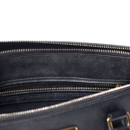 Prada Saffiano Medium Galleria Double Zip Tote Black 12 of 23
