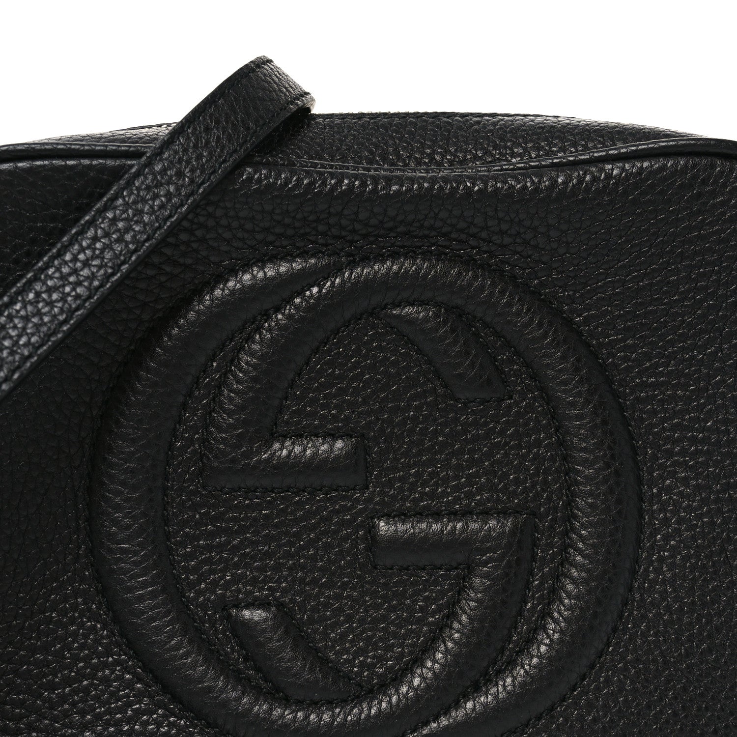Gucci Pebbled Calfskin Small Soho Disco Bag Black 8 of 11