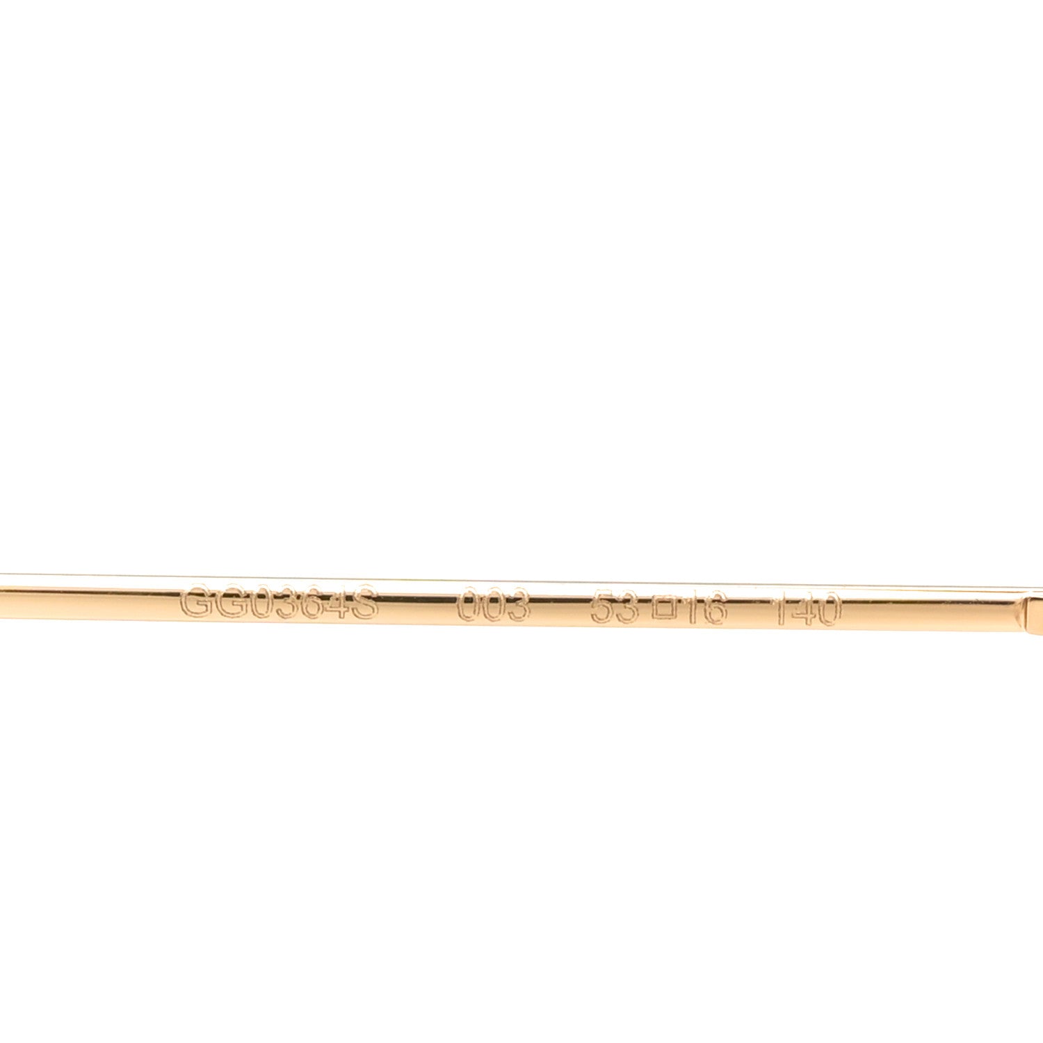 Gucci Metal Pearl Cat Eye Sunglasses GG0364S Gold 6 of 7
