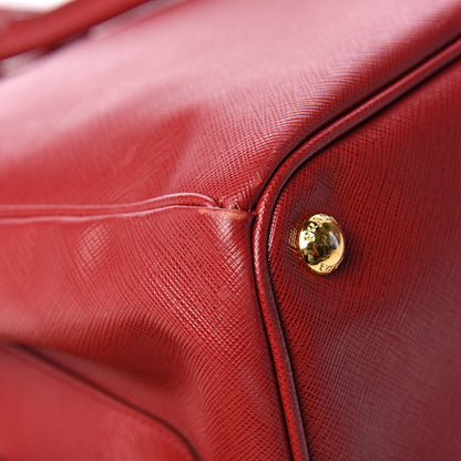 Prada Saffiano Large Galleria Double Zip Tote Fuoco 11 of 13