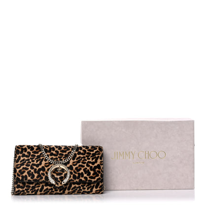Jimmy Choo Ponyhair Mini Madeline Wallet On Chain Leopard Natural 12 of 12