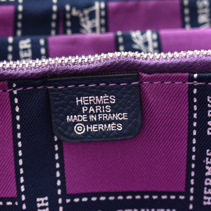 Hermes Epsom Silk'In Wallet Bleu Saphir 7 of 17