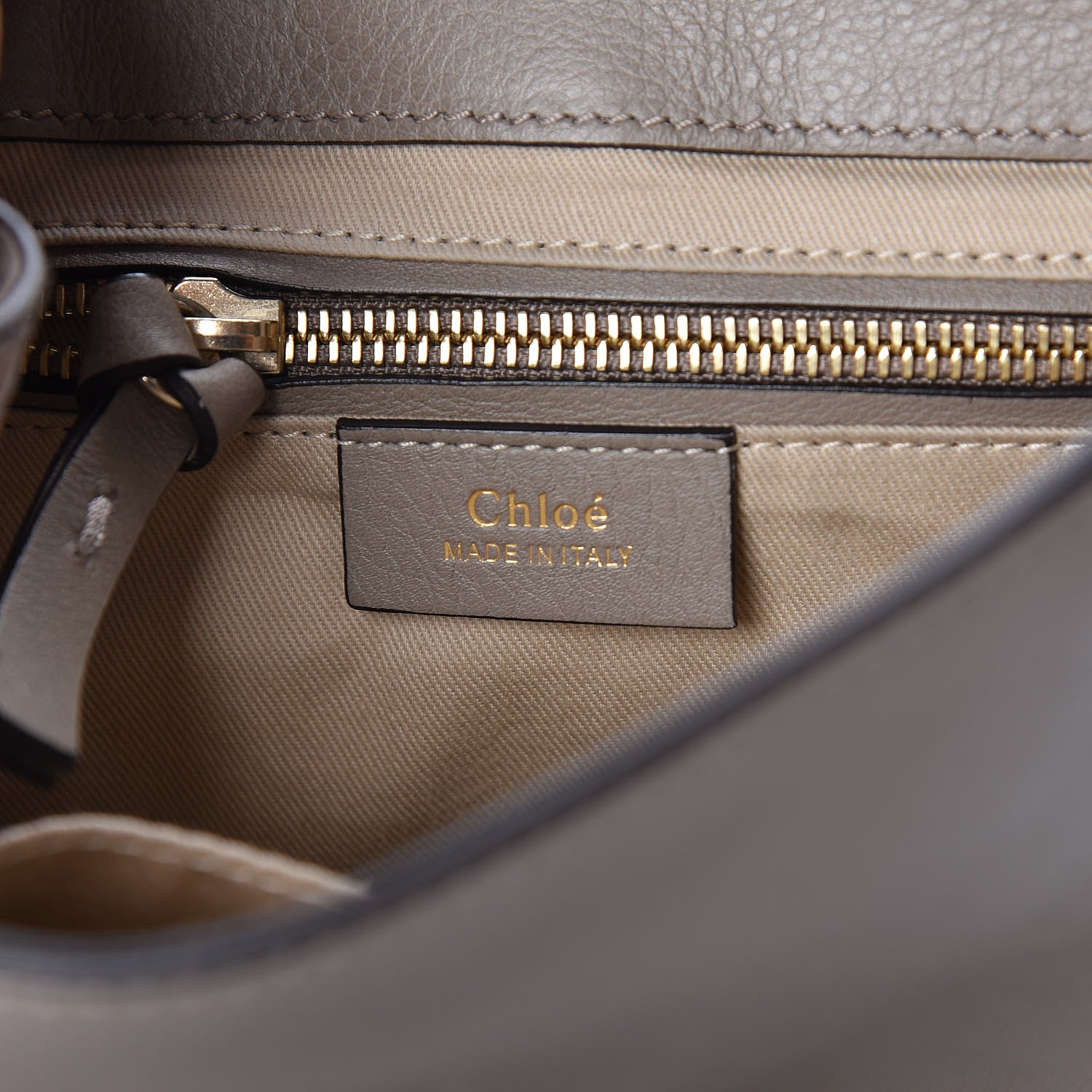 Chloe Suede Calfskin Small Faye Backpack Motty Grey 7 of 9
