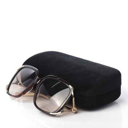Gucci Acetate Butterfly Sunglasses GG0647S Havana Brown Gold 8 of 8