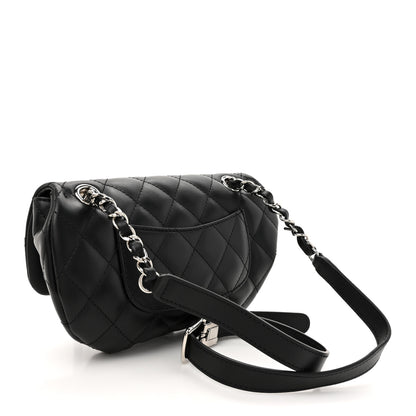 Chanel Calfskin Quilted CC Uniform Flap Belt Bag Black 3 of 10