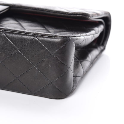 Chanel Lambskin Quilted Medium Double Flap Black 18 of 19
