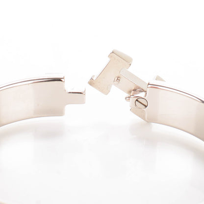 Hermes Enamel Narrow Clic Clac H Bracelet GM Rose Poudre 4 of 6