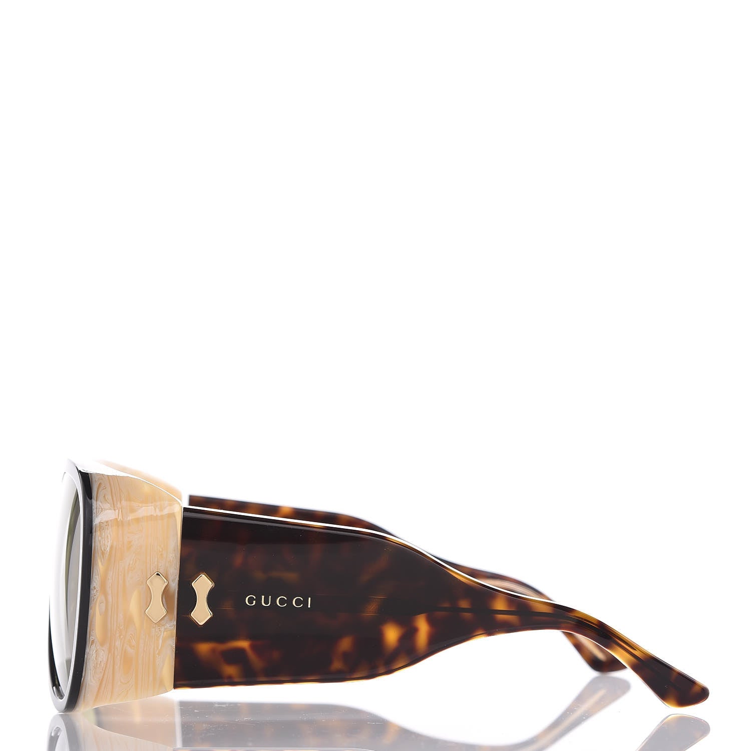 Gucci Acetate Sunglasses GG0149S Black Horn 2 of 8