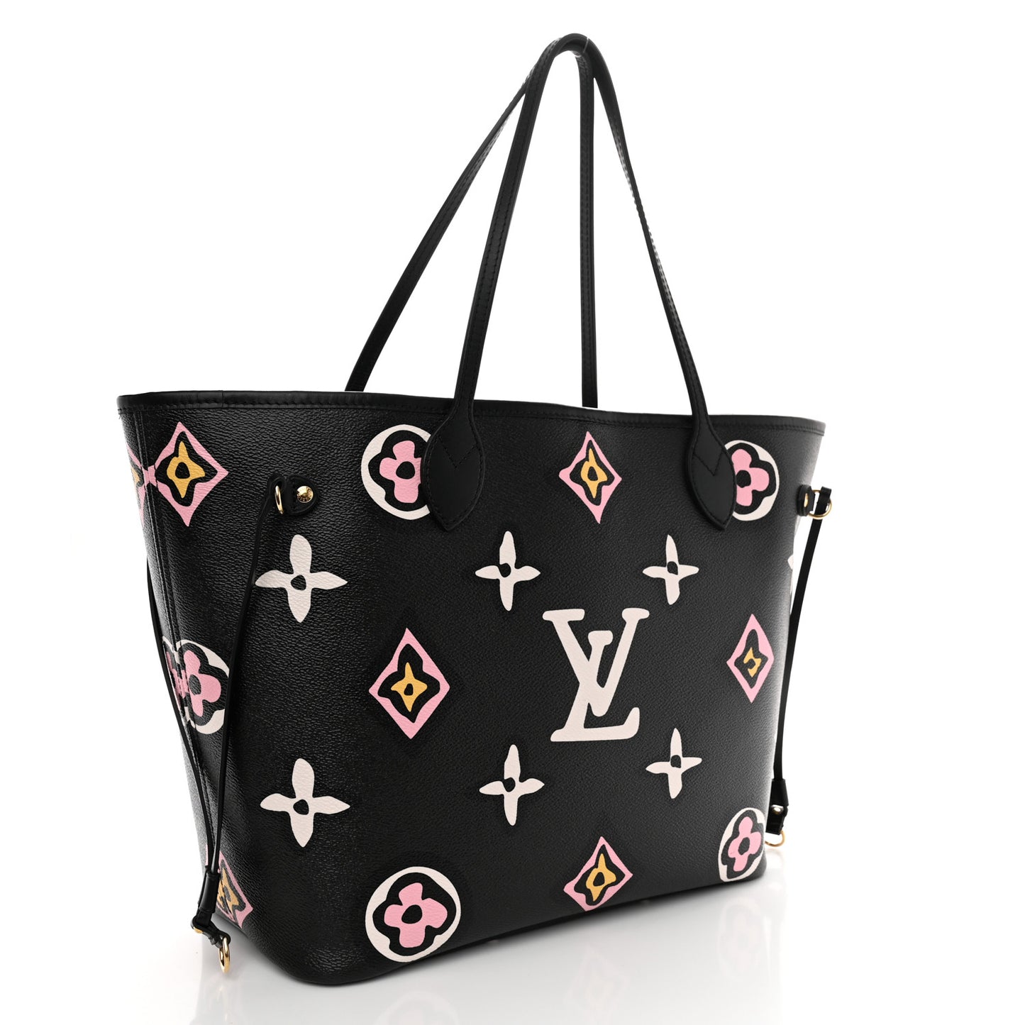 Monogram Giant Wild at Heart Neverfull MM Black