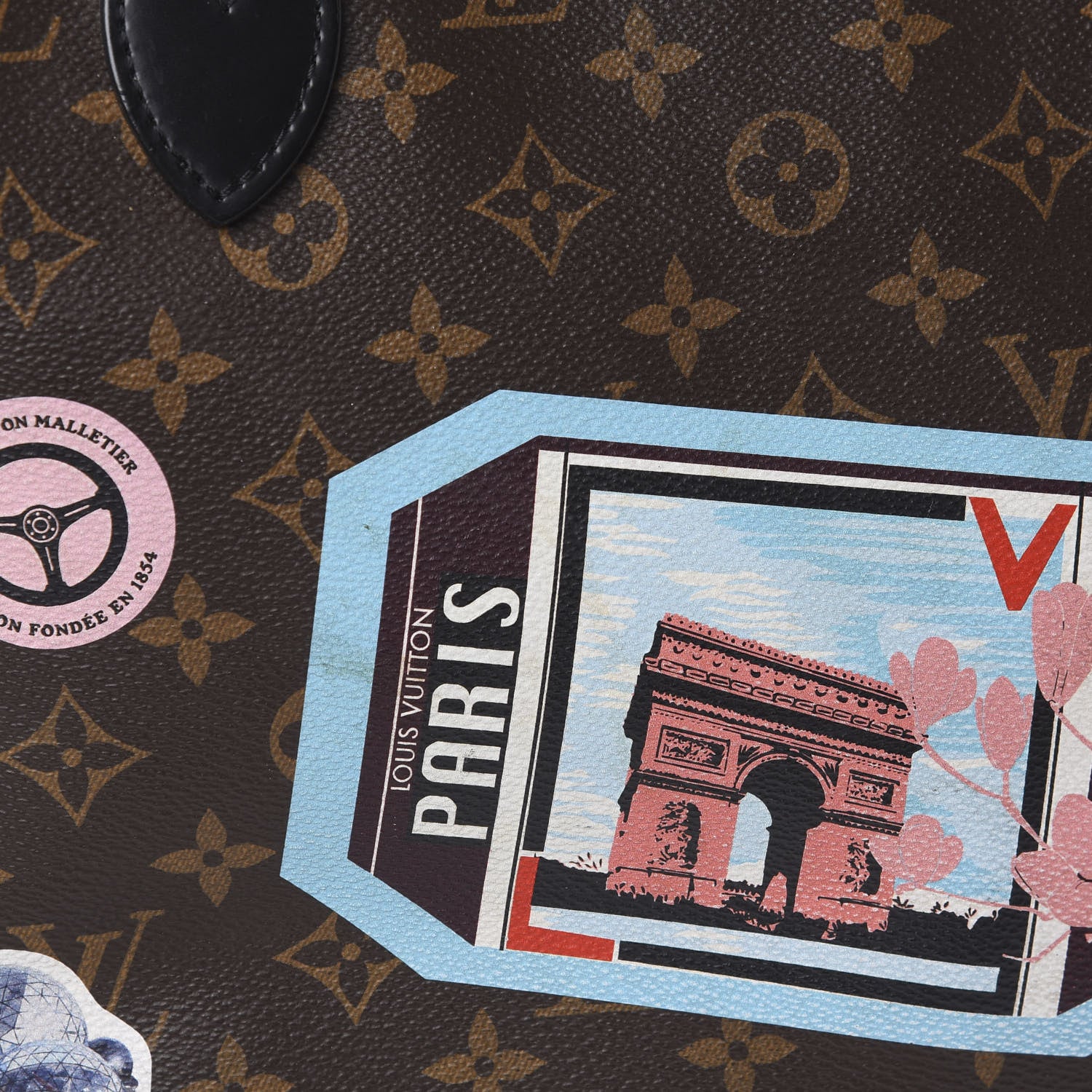 Louis Vuitton Monogram World Tour Neverfull MM 9 of 11