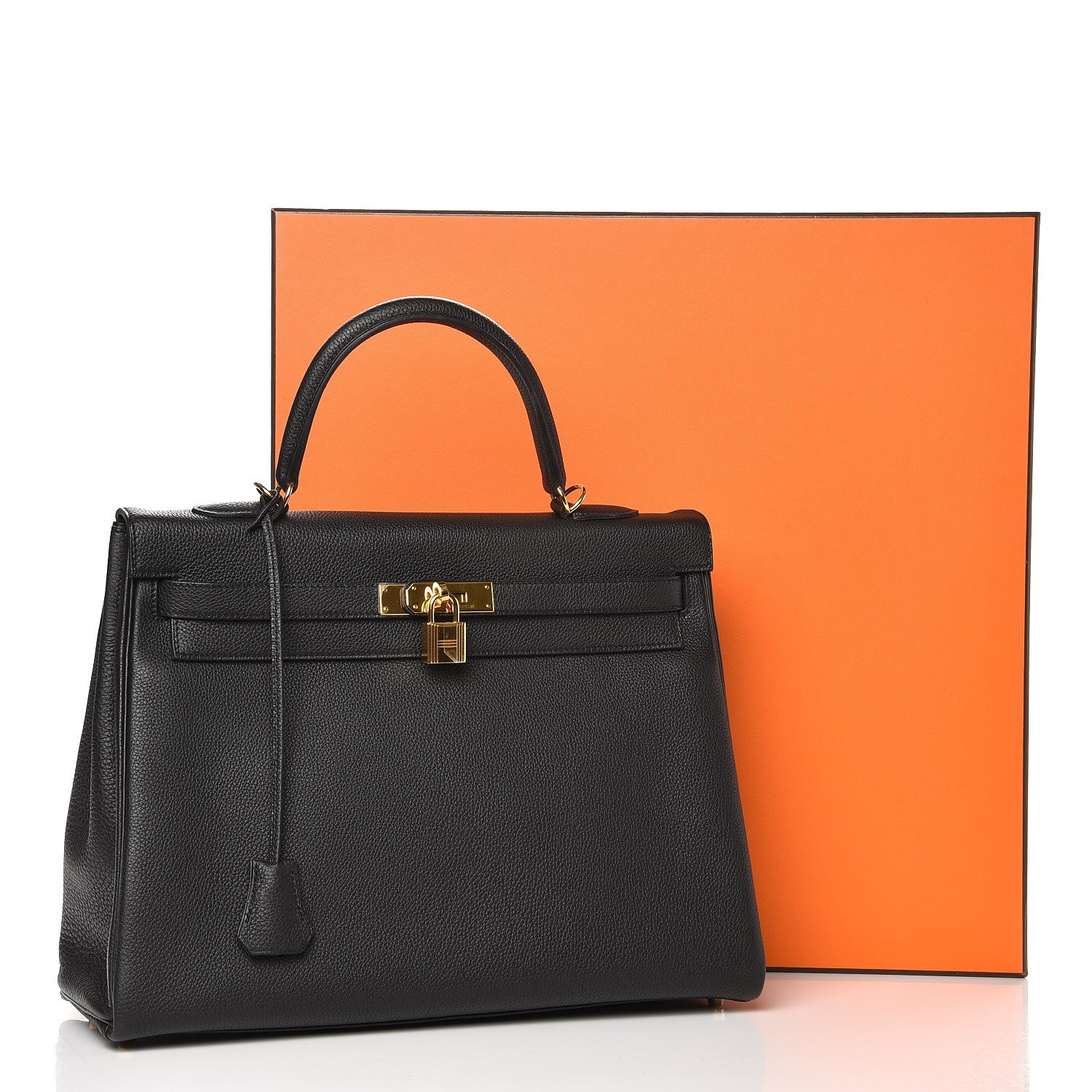 Hermes Togo Kelly Retourne 35 Black 36 of 36