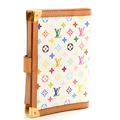 Louis Vuitton Monogram Multicolor Small Ring Agenda Cover White 3 of 6